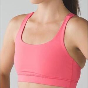 Lululemon Energy Bra 10 Pink Lemonade
